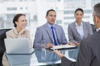 Image of a business interview.