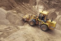 Bulldozer on a construction site.