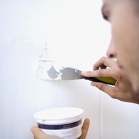 Drywall mud is easy to apply and will fill holes, dents and scratches smooth to the surface.