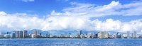 The Honolulu skyline from the Pacific Ocean