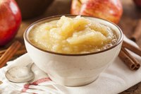 To salvage your apple sauce, get it out of the stuck-on pot as quickly as possible.