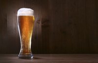 A glass of beer.