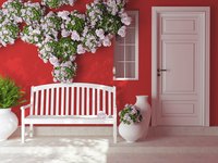 A white front door is often associated with creativity.