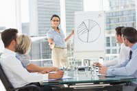 Woman leading training seminar