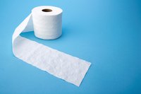 Toilet paper resembles the color and elasticity of baby diapers.