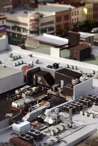 Chiller plants consist of equipment that collectively provide cooling for the building.