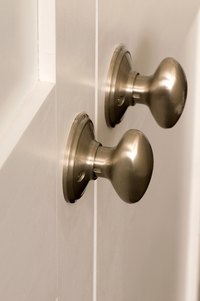 Brushed nickel can be used to touch up old fixtures.