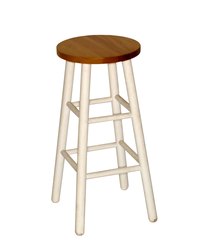 Check the bolts on your bar stool.