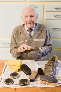Unfading an old pair of shoes gives them new life.