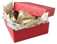 Recycle your gift wrap into homemade thin paper.