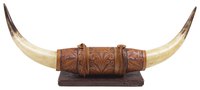 Animal horns, real or paper mache, add an interesting element to a home's decor.