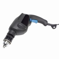A hand drill serves as an alternative to a hole punch in a pinch.