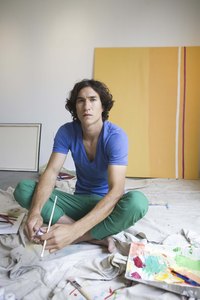 Splattering paint is messy; use a drop cloth.
