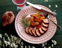 An individual lamb medallion should be about 5 oz.