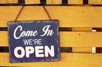 An outdoor store sign may last for years.