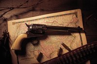 Rust bluing will give a blue-black finish to the metal of the gun.
