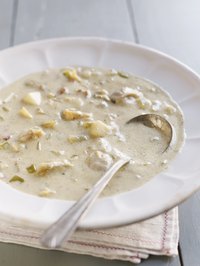 Soy lecithin contributes no color of its own, so white soups stay white.