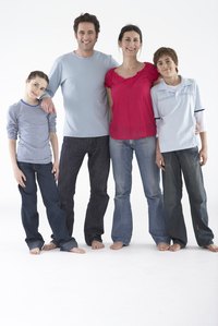 Jeans that scuff along the ground wear out across the back edge.