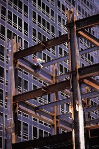 Steel beams make skyscrapers possible.