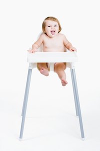 Use a bit of tulle to dress up your little girl's highchair.