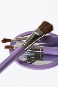 Clean your makeup brushes once a week with a natural cleaner for the best makeup application.