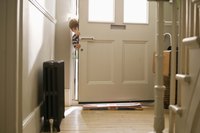 Rubber and vinyl weatherstripping helps keep heated and cooled air from escaping.