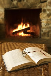 Fireplace hearths can be made with concrete, stone or a combination of the two.