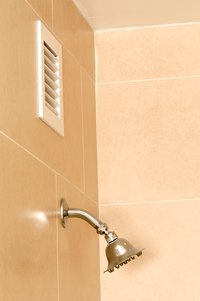 Bathrooms typically have a slightly negative pressure because of exhaust fans.