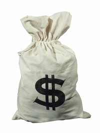 A money bag costume is straightforward to make.