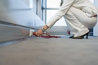 Safely tuck electrical cords against the wall and cover.