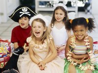 Young kids at a birthday party.