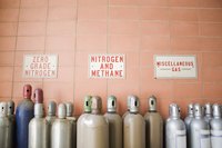 Compressed-gas cylinders can hold a variety of gases.