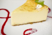 Expect your cheesecake to sink slightly as it cools.