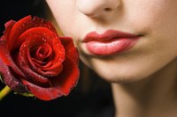 Lipstick and lip liner can help make your lips look fuller.