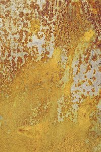 Pitted metal needs to be thoroughly cleaned of rust.