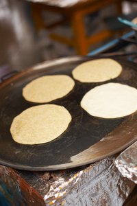 Cook several tortillas at once using a large skillet or griddle.