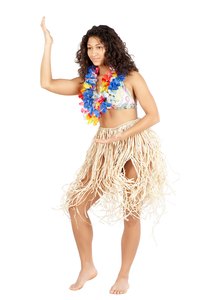 Make a lasting Hawaiian lei from colorful ribbon.