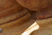 Terra cotta pots are porous.