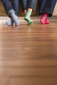 Knit socks for the whole family in minutes with a knitting machine.