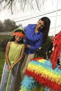 Homemade pinatas save you money at the party supply store.