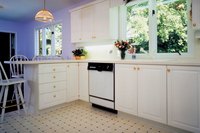 A dishwasher can be installed on either side of a sink.