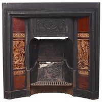 A damper is located in the chimney flue 1 to 2 feet above the fireplace opening.
