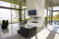 Use fire glass to give a modern fireplace a look that's exotic and mystical.