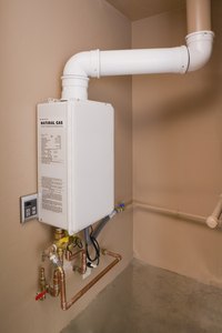 Tankless water heaters take up little space compared to tank-style models.