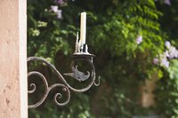 Wrought iron elements can decorate the interior or exterior of a home.