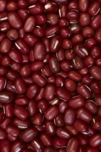 Red azuki beans require a long cooking time to become tender.