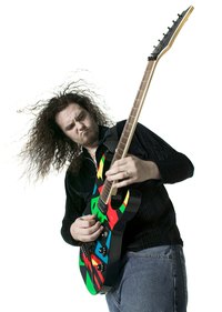 Black is often a signature color for many rock stars.