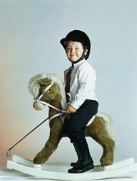 Add that special touch to the rocking horse with a mane and tail.