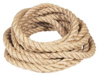 Use macrame cord to knot a net necklace in which to keep stones.