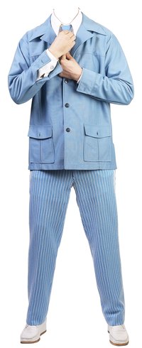 Polyester suits can be dyed a variety of colors.